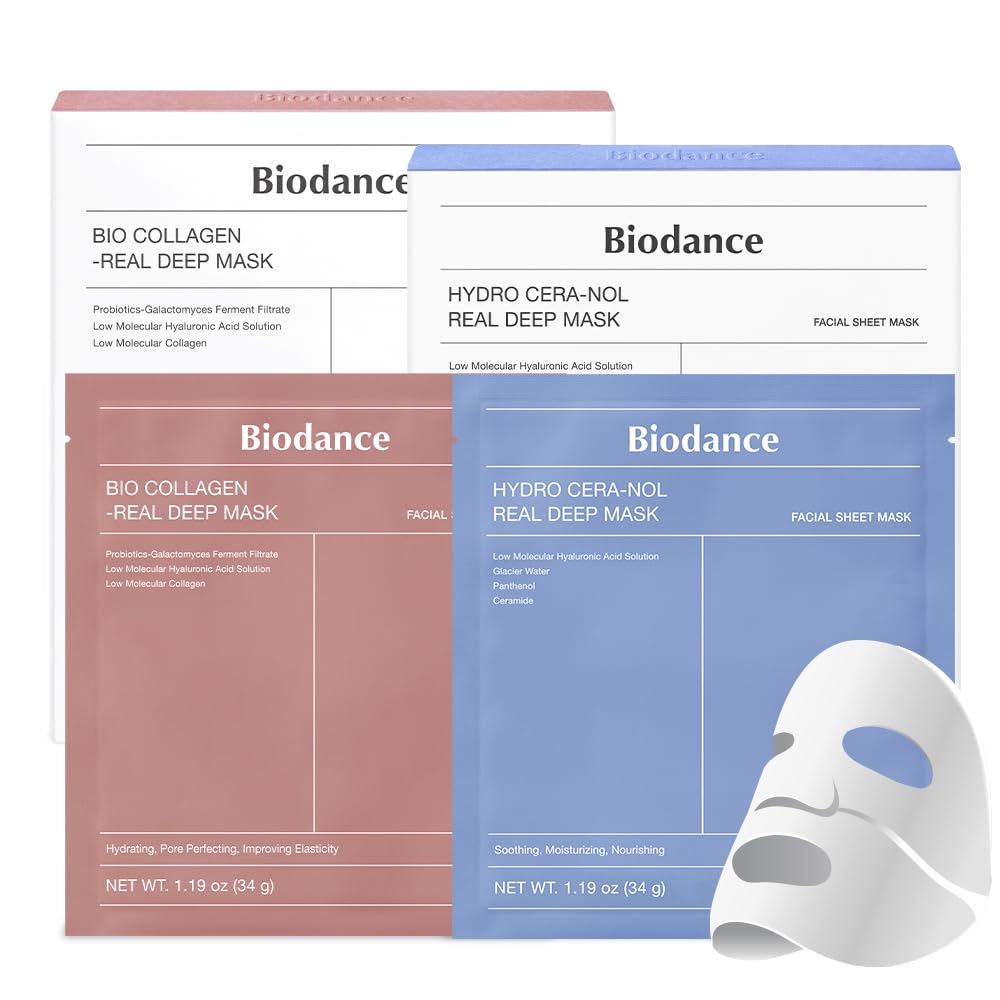 Mask Duo: Bio-Collagen & Hydro Cera-nol Real Deep Mask