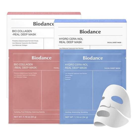 Mask Duo: Bio-Collagen & Hydro Cera-nol Real Deep Mask