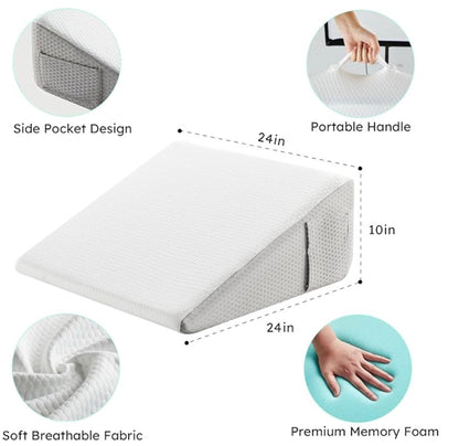 The Hiquo Wedge Pillow + Free Neck Pillow