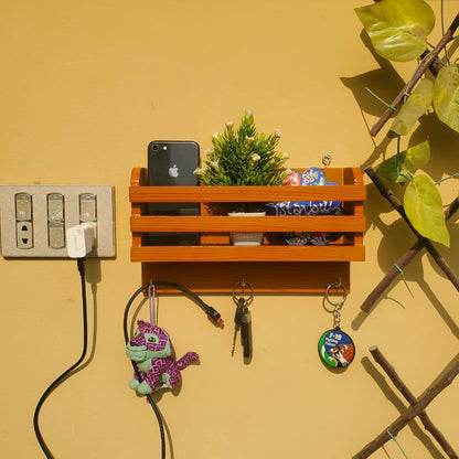 Wall Mount Wooden Mobile Holder ( D-5)