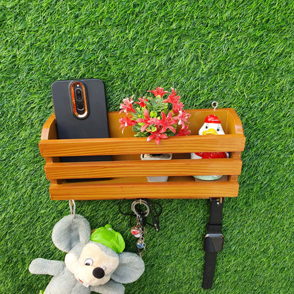Wall Mount Wooden Mobile Holder ( D-5)