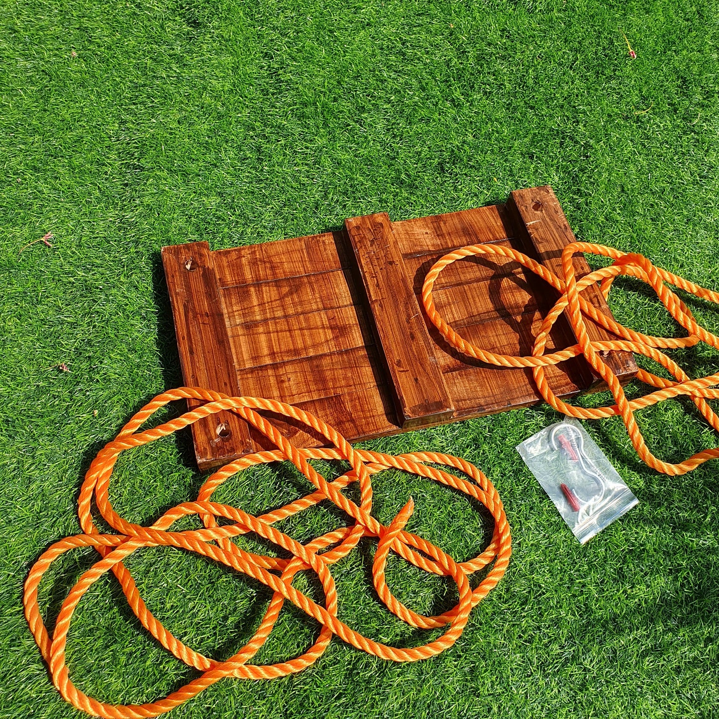Wooden swing